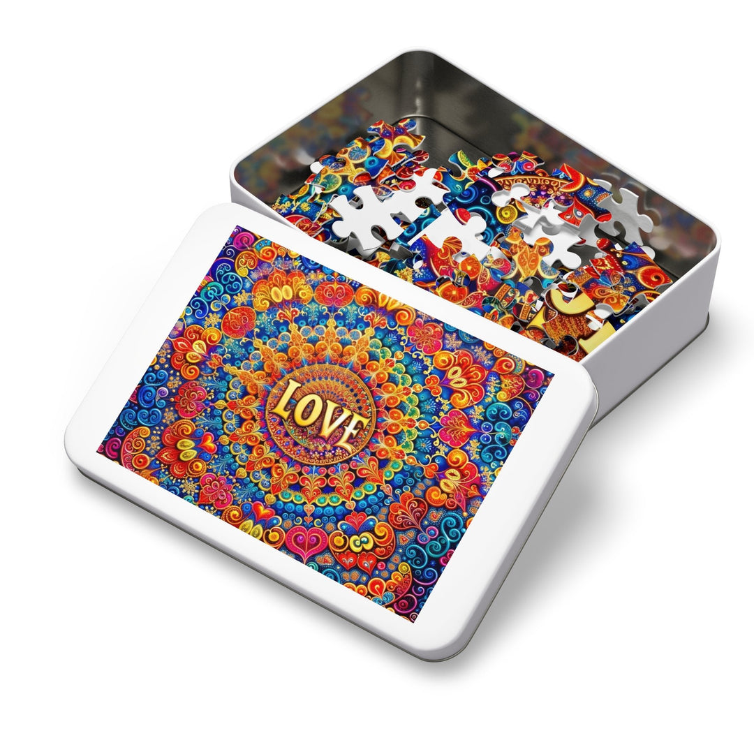 Vibrant Love Mandala - Jigsaw Puzzle (100, 252, 500, 1000 pieces) - Puzzle - g(0D·IO) - 29.25" × 19.75" (1000 pcs) - -