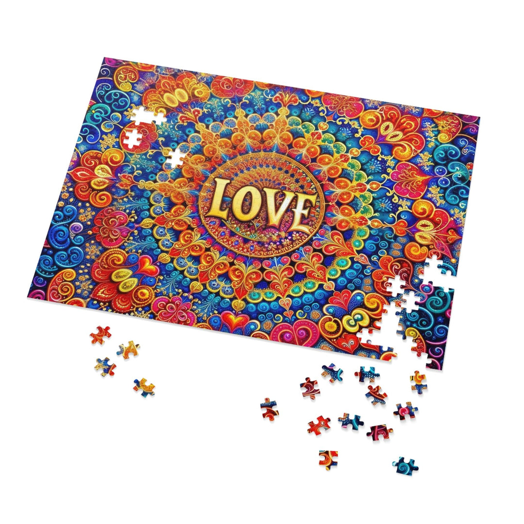 Vibrant Love Mandala - Jigsaw Puzzle (100, 252, 500, 1000 pieces) - Puzzle - g(0D·IO) - 29.25" × 19.75" (1000 pcs) - -