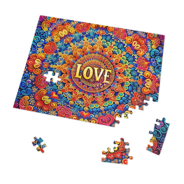 Vibrant Love Mandala - Jigsaw Puzzle (100, 252, 500, 1000 pieces) - Puzzle - g(0D·IO) - 29.25" × 19.75" (1000 pcs) - -