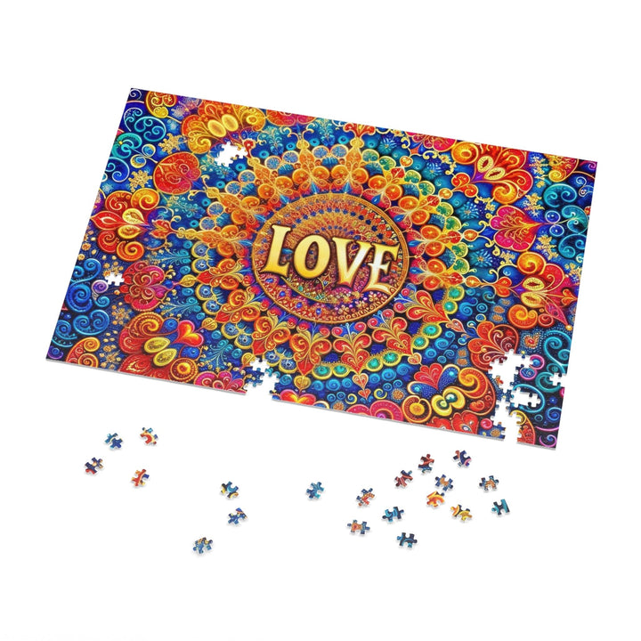 Vibrant Love Mandala - Jigsaw Puzzle (100, 252, 500, 1000 pieces) - Puzzle - g(0D·IO) - 29.25" × 19.75" (1000 pcs) - -