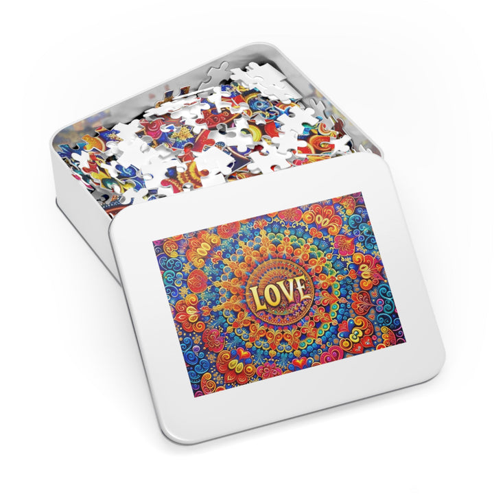 Vibrant Love Mandala - Jigsaw Puzzle (100, 252, 500, 1000 pieces) - Puzzle - g(0D·IO) - 29.25" × 19.75" (1000 pcs) - -