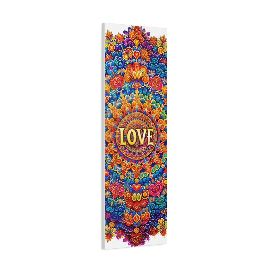 Vibrant Love Mandala - Matte Canvas Print 1.25" - Canvas - g(0D·IO) - 36" x 36" - 1.25" -