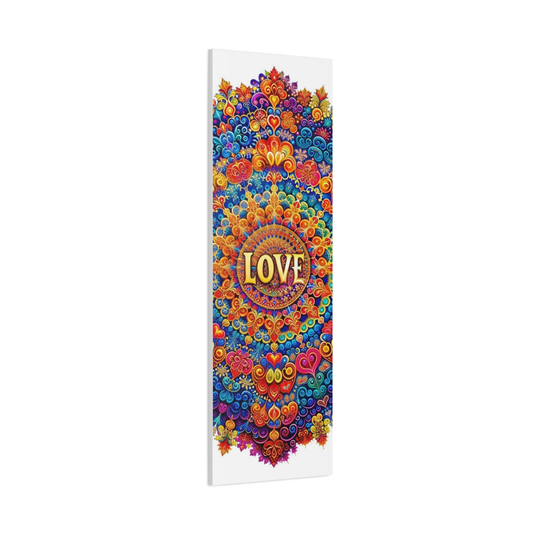 Vibrant Love Mandala - Matte Canvas Print 1.25" - Canvas - g(0D·IO) - 36" x 36" - 1.25" -