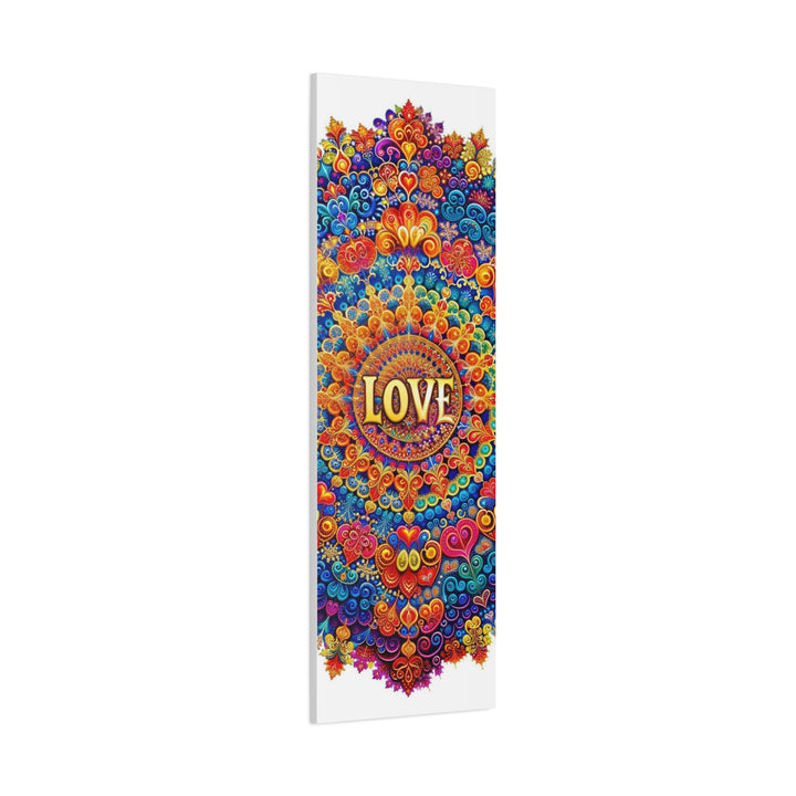 Vibrant Love Mandala - Matte Canvas Print 1.25" - Canvas - g(0D·IO) - 36" x 36" - 1.25" -