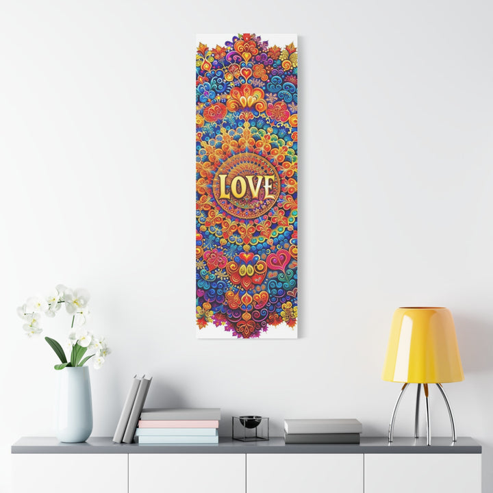 Vibrant Love Mandala - Matte Canvas Print 1.25" - Canvas - g(0D·IO) - 36" x 36" - 1.25" -