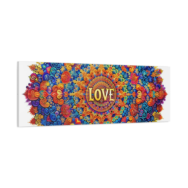 Vibrant Love Mandala - Matte Canvas Print 1.25" - Canvas - g(0D·IO) - 36" x 36" - 1.25" -