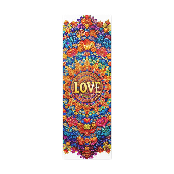 Vibrant Love Mandala - Matte Canvas Print 1.25" - Canvas - g(0D·IO) - 16" x 48" (Vertical) - 1.25" -