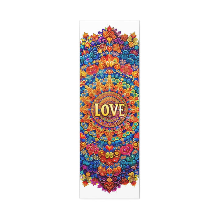 Vibrant Love Mandala - Matte Canvas Print 1.25" - Canvas - g(0D·IO) - 20" x 60" (Vertical) - 1.25" -