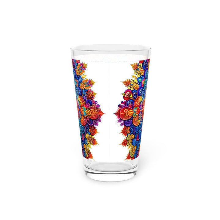 Vibrant Love Mandala - Pint Glass - Mug - g(0D·IO) - 16oz - -