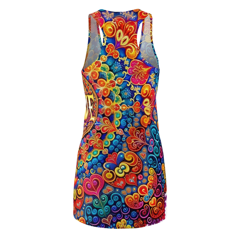 Vibrant Love Mandala - Racerback Dress - All Over Prints - g(0D·IO) - XS - -