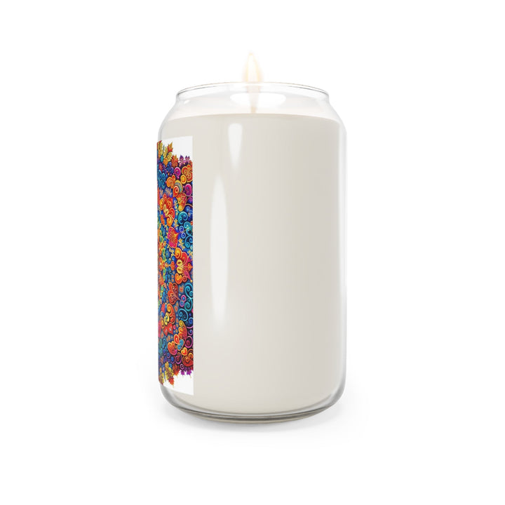 Vibrant Love Mandala - Scented Candle - Home Decor - g(0D·IO) - Vanilla Bean - 13.75oz -