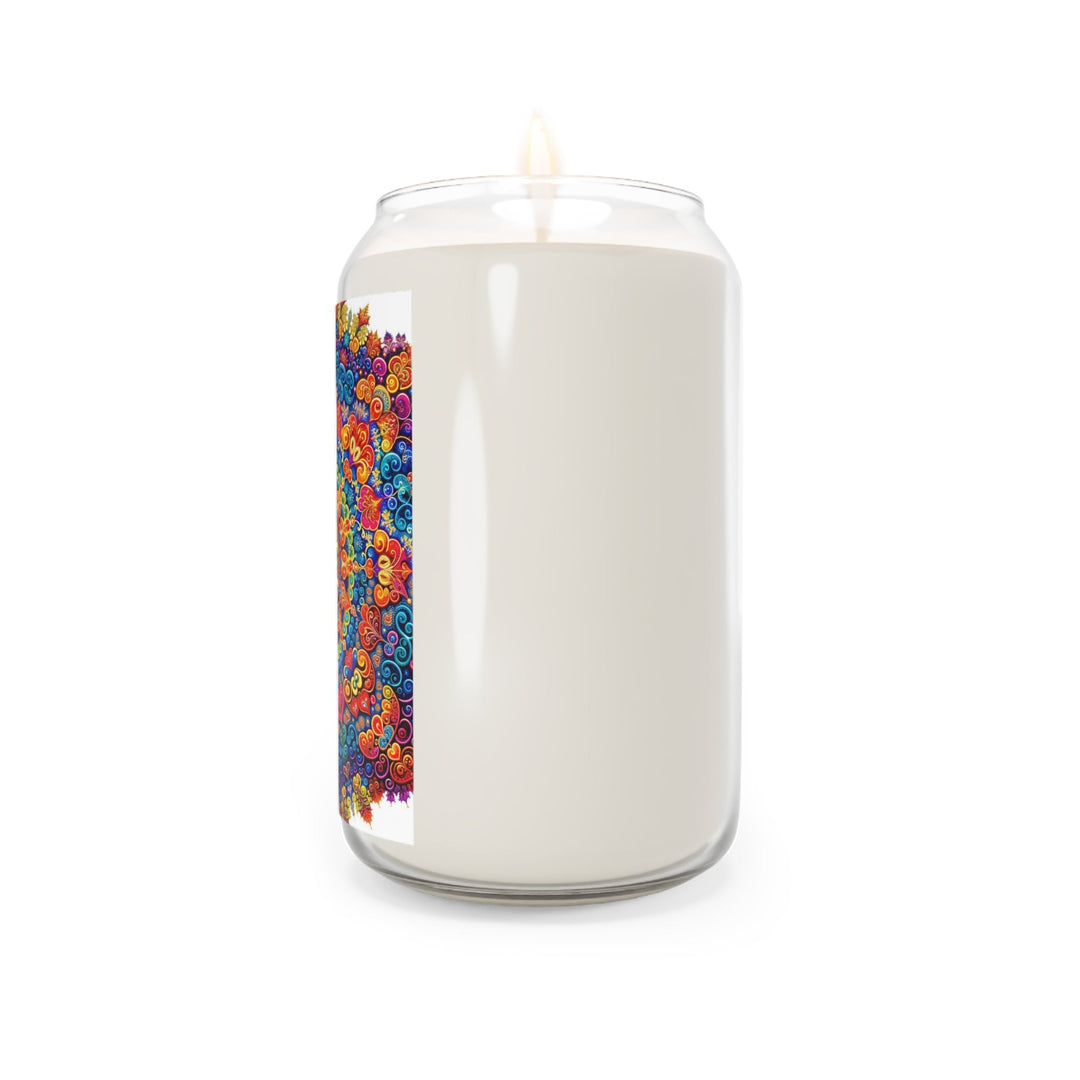 Vibrant Love Mandala - Scented Candle - Home Decor - g(0D·IO) - Vanilla Bean - 13.75oz -