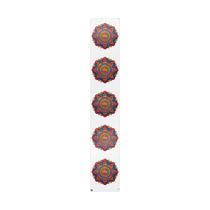 Vibrant Love Mandala - Wrapping Paper - Home Decor - g(0D·IO) - 30" x 180" - Glossy -