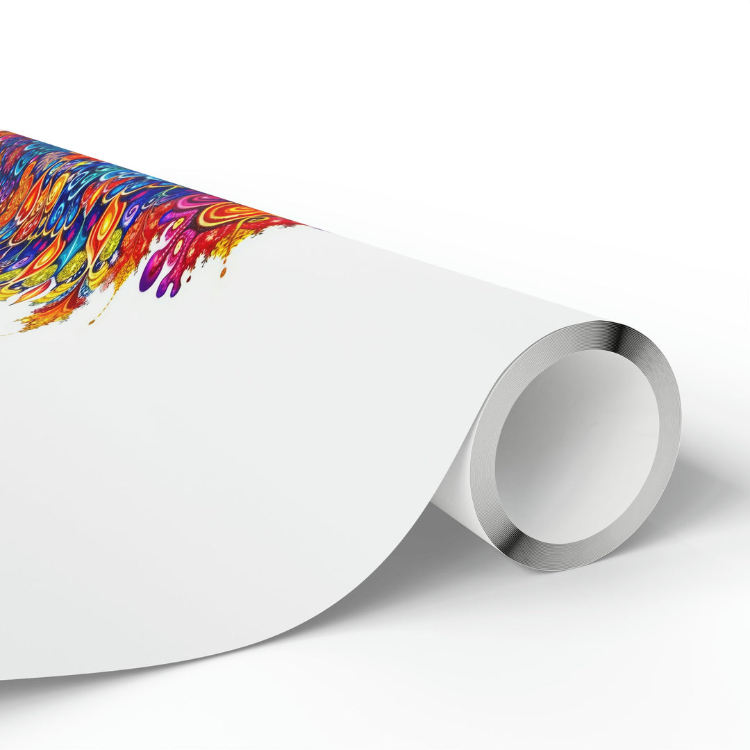 Vibrant Love Mandala - Wrapping Paper - Home Decor - g(0D·IO) - 30" x 180" - Matte -