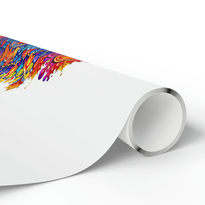 Vibrant Love Mandala - Wrapping Paper - Home Decor - g(0D·IO) - 30" x 180" - Matte -
