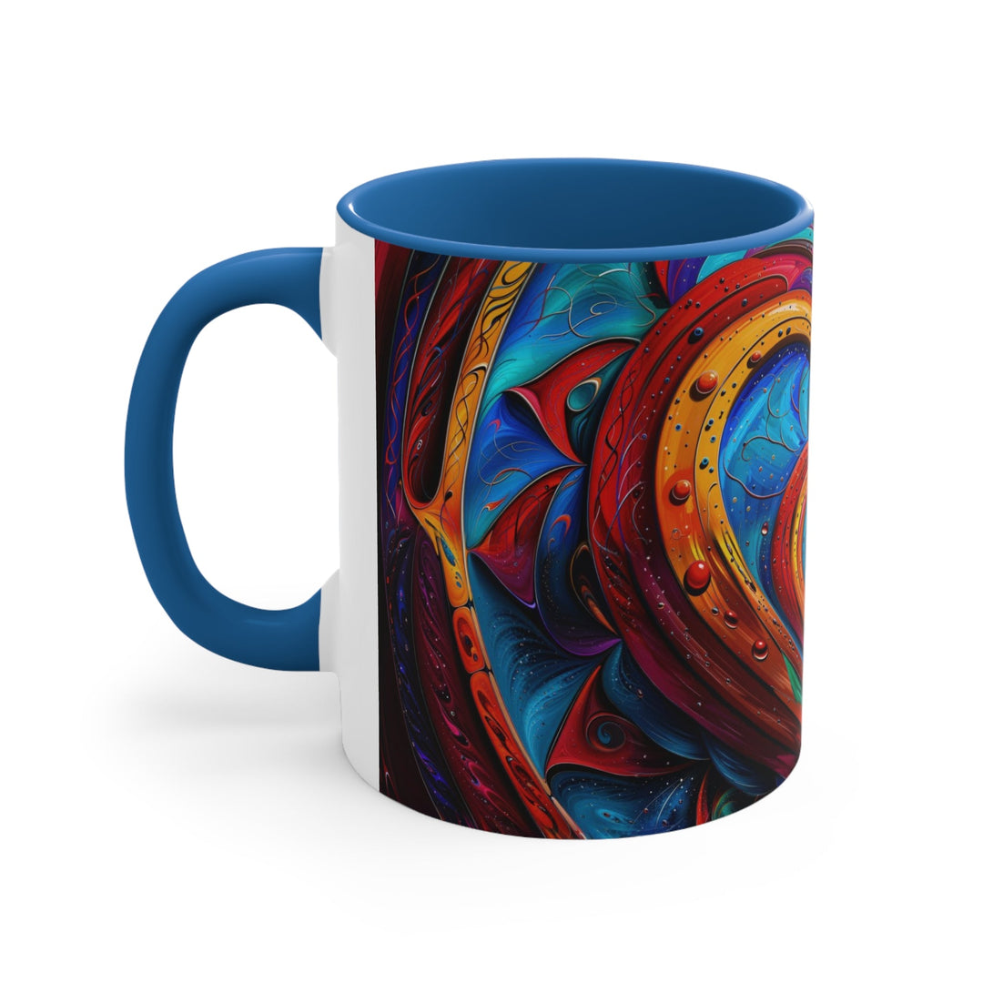 Vibrant Love Spiral - Accent Coffee Mug - Mug - g(0D·IO) - Pink - 11oz -