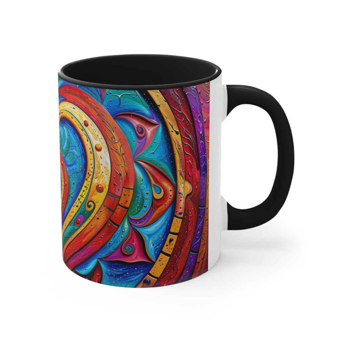 Vibrant Love Spiral - Accent Coffee Mug - Mug - g(0D·IO) - Pink - 11oz -