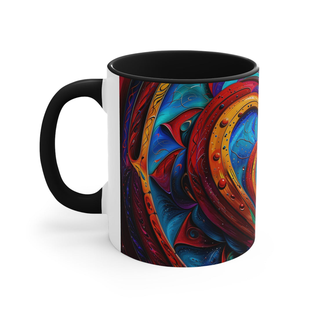 Vibrant Love Spiral - Accent Coffee Mug - Mug - g(0D·IO) - Pink - 11oz -