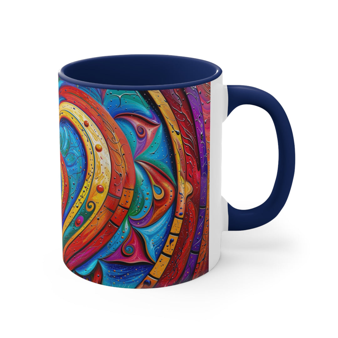 Vibrant Love Spiral - Accent Coffee Mug - Mug - g(0D·IO) - Pink - 11oz -