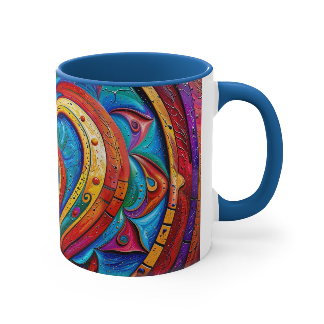 Vibrant Love Spiral - Accent Coffee Mug - Mug - g(0D·IO) - Pink - 11oz -