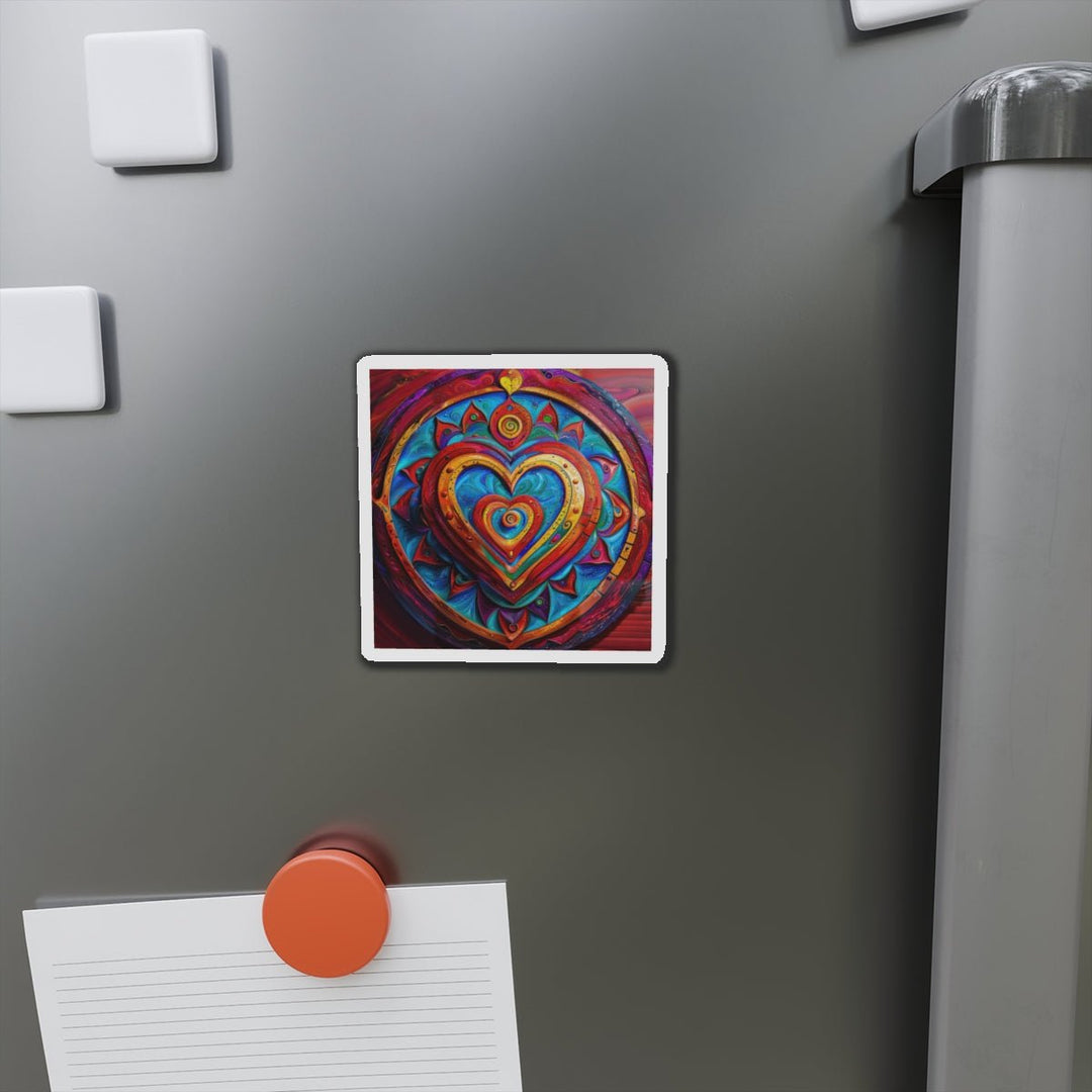 Vibrant Love Spiral - Die-cut Magnet - Home Decor - g(0D·IO) - 6 × 6" - Die-Cut - 1 pc