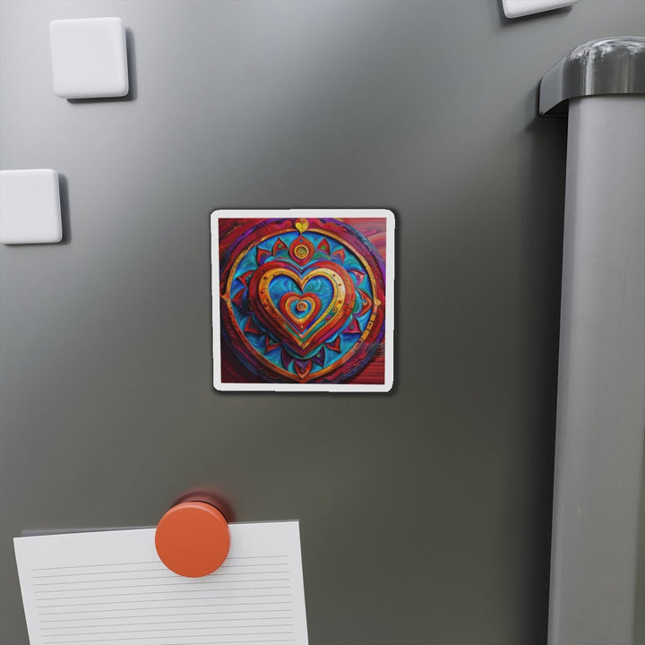 Vibrant Love Spiral - Die-cut Magnet - Home Decor - g(0D·IO) - 6 × 6" - Die-Cut - 1 pc