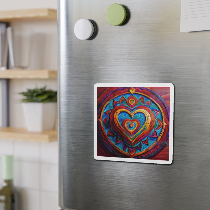 Vibrant Love Spiral - Die-cut Magnet - Home Decor - g(0D·IO) - 6 × 6" - Die-Cut - 1 pc