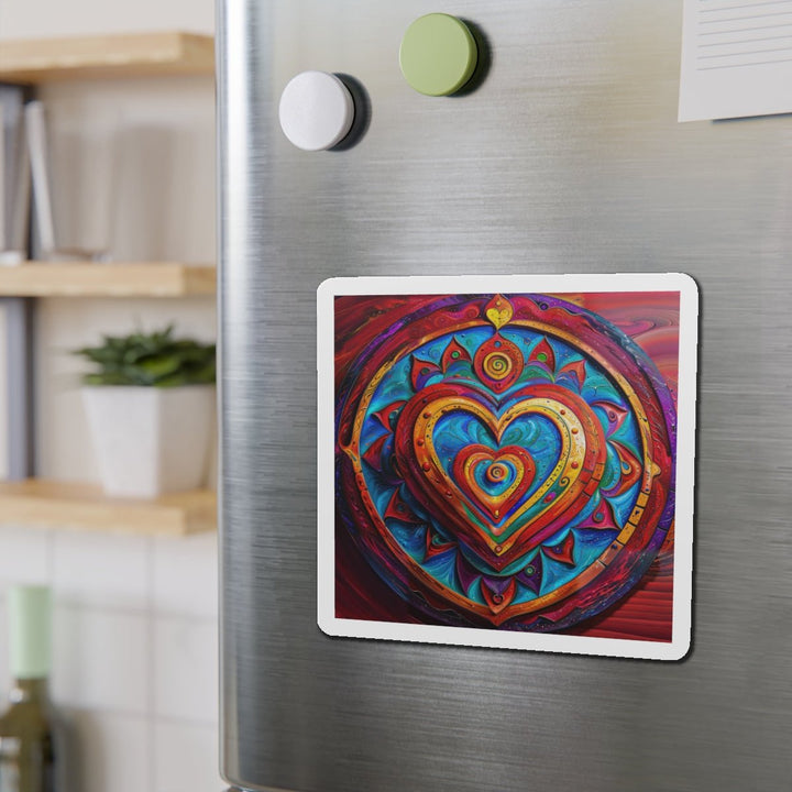 Vibrant Love Spiral - Die-cut Magnet - Home Decor - g(0D·IO) - 6 × 6" - Die-Cut - 1 pc