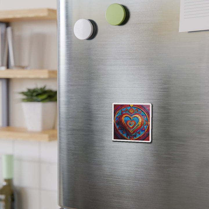 Vibrant Love Spiral - Die-cut Magnet - Home Decor - g(0D·IO) - 6 × 6" - Die-Cut - 1 pc