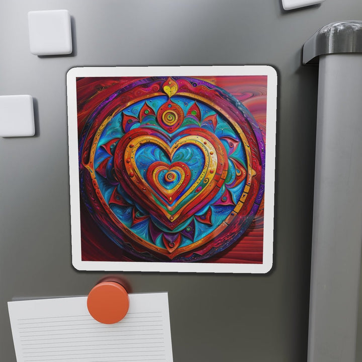 Vibrant Love Spiral - Die-cut Magnet - Home Decor - g(0D·IO) - 6 × 6" - Die-Cut - 1 pc