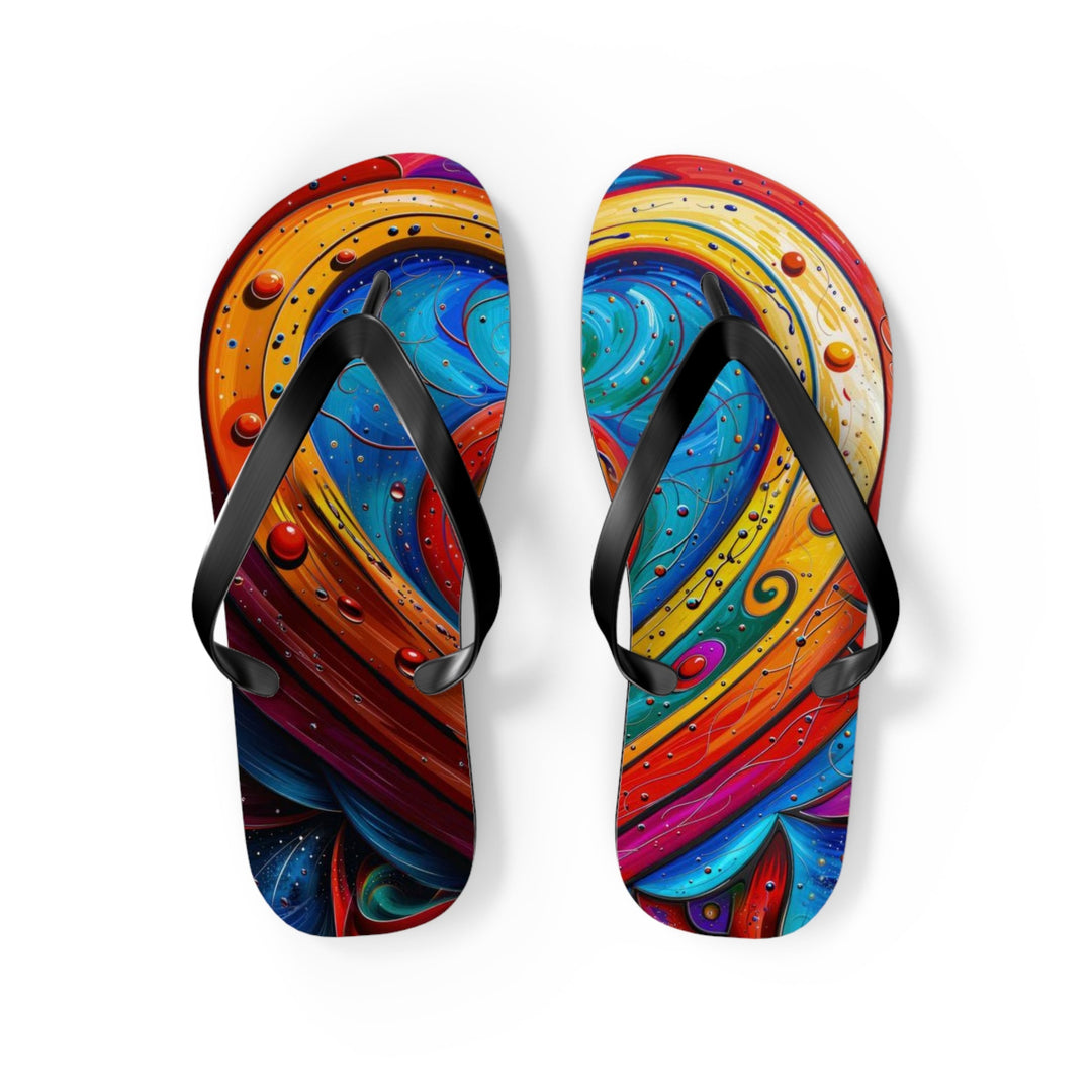 Vibrant Love Spiral - Flip Flops - Shoes - g(0D·IO) - M - Black sole -