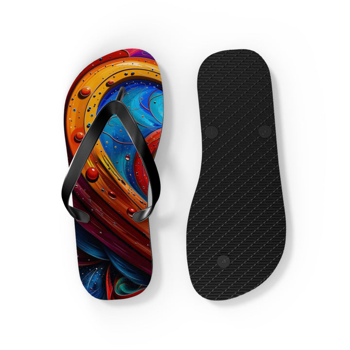 Vibrant Love Spiral - Flip Flops - Shoes - g(0D·IO) - XL - Black sole -