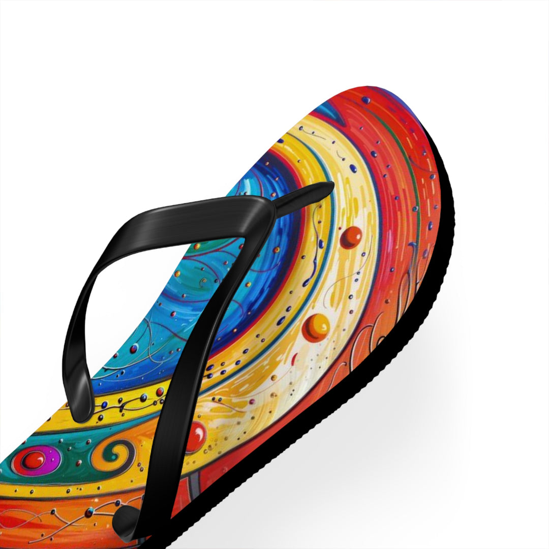 Vibrant Love Spiral - Flip Flops - Shoes - g(0D·IO) - XL - Black sole -