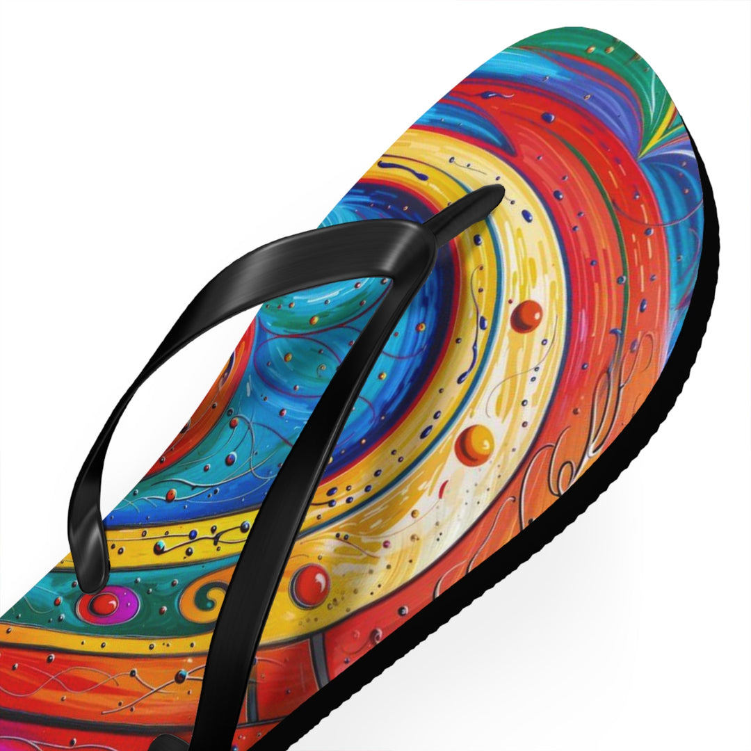 Vibrant Love Spiral - Flip Flops - Shoes - g(0D·IO) - XL - Black sole -