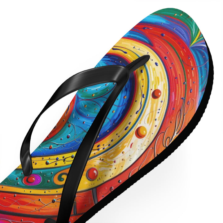 Vibrant Love Spiral - Flip Flops - Shoes - g(0D·IO) - XL - Black sole -