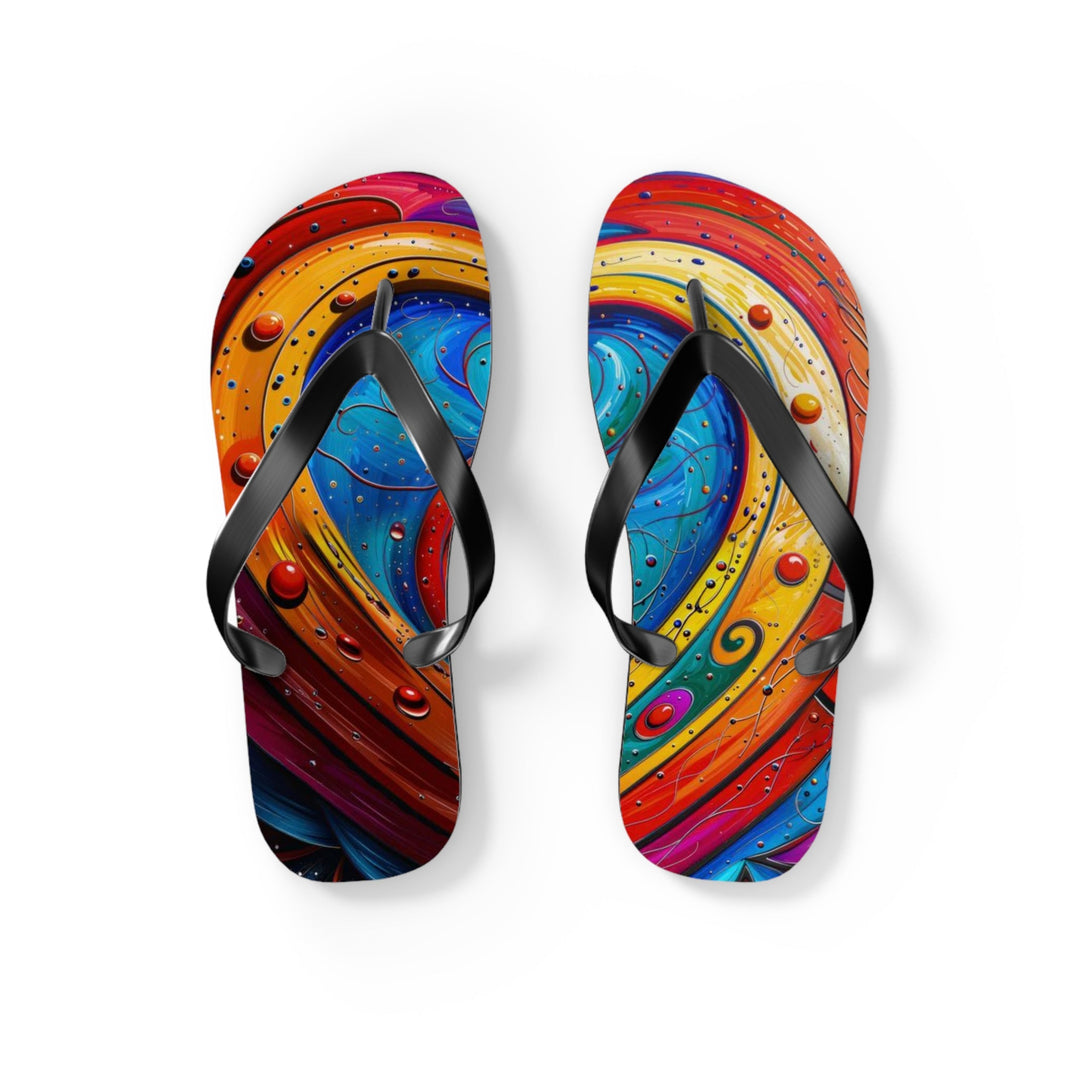 Vibrant Love Spiral - Flip Flops - Shoes - g(0D·IO) - S - Black sole -