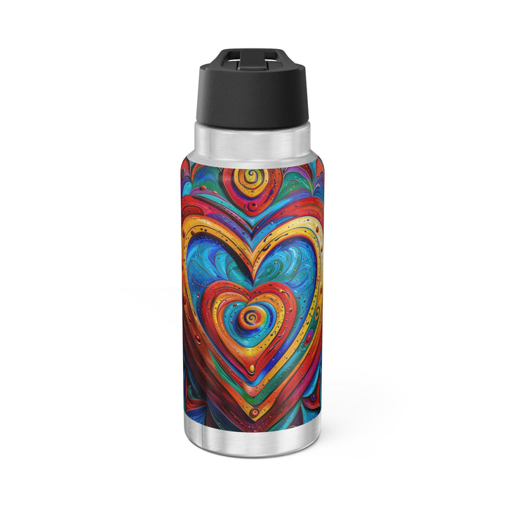 Vibrant Love Spiral - Gator Tumbler 32oz - Mug - g(0D·IO) - Silver - 32oz -