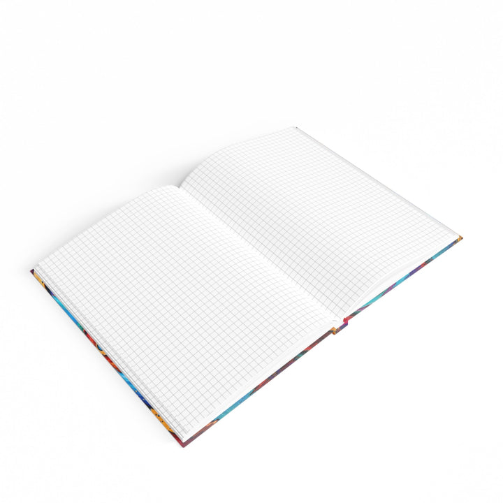 Vibrant Love Spiral - Hard Backed Journal - Paper products - g(0D·IO) - Graph - A5 - White