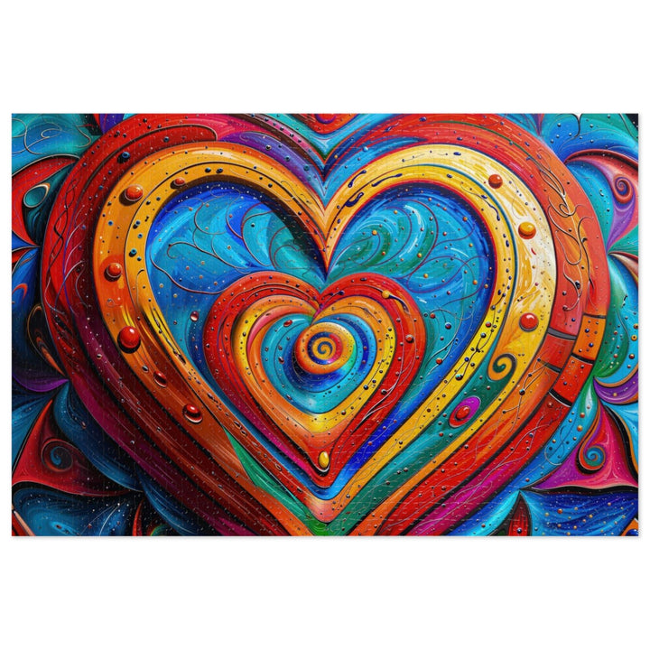 Vibrant Love Spiral - Jigsaw Puzzle (100, 252, 500, 1000 pieces) - Puzzle - g(0D·IO) - 29.25" × 19.75" (1000 pcs) - -