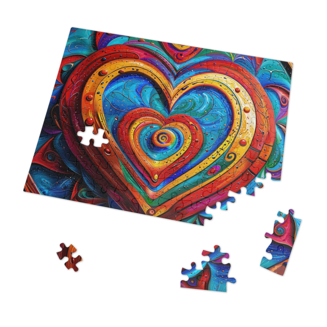 Vibrant Love Spiral - Jigsaw Puzzle (100, 252, 500, 1000 pieces) - Puzzle - g(0D·IO) - 29.25" × 19.75" (1000 pcs) - -