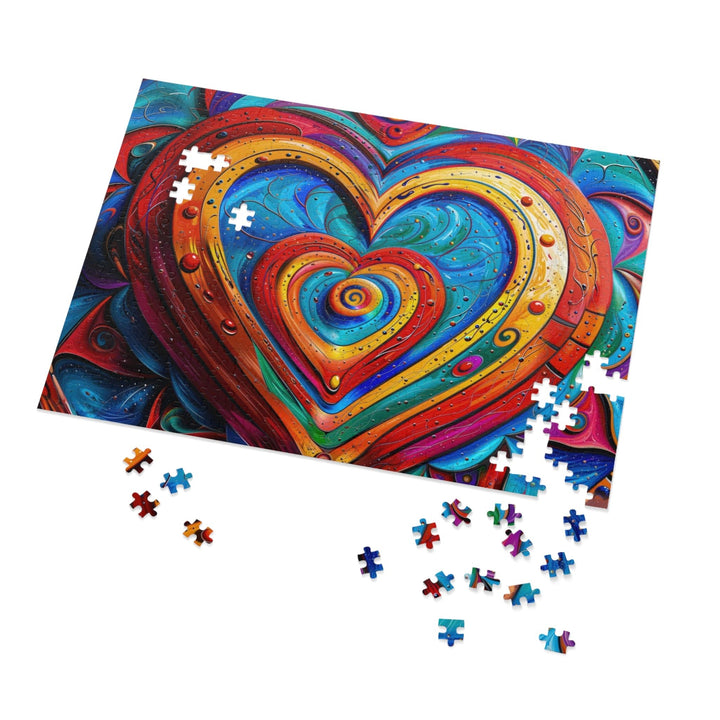 Vibrant Love Spiral - Jigsaw Puzzle (100, 252, 500, 1000 pieces) - Puzzle - g(0D·IO) - 29.25" × 19.75" (1000 pcs) - -