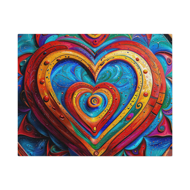 Vibrant Love Spiral - Jigsaw Puzzle (100, 252, 500, 1000 pieces) - Puzzle - g(0D·IO) - 9.6" × 8" (110 pcs) - -