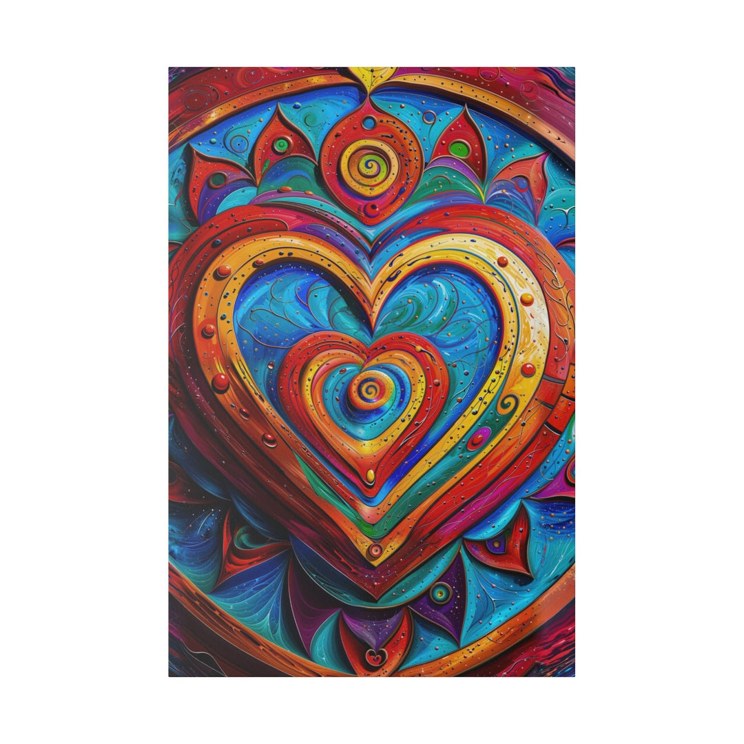 Vibrant Love Spiral - Matte Canvas - Canvas - g(0D·IO) - 32″ x 48″ (Vertical) - 0.75'' -