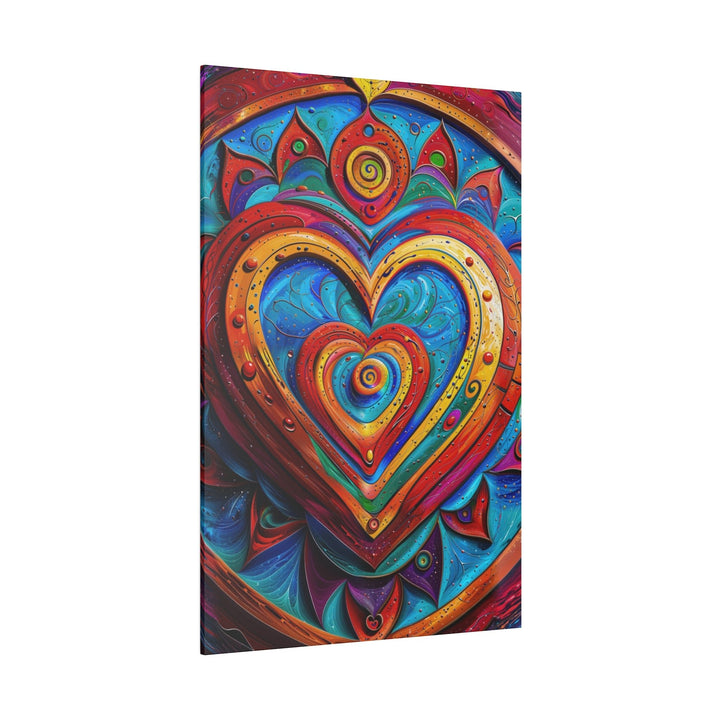 Vibrant Love Spiral - Matte Canvas - Canvas - g(0D·IO) - 32" x 32" (Square) - 0.75'' -