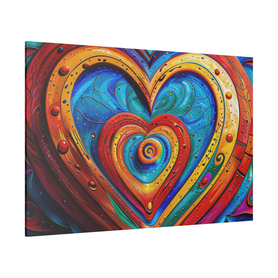 Vibrant Love Spiral - Matte Canvas - Canvas - g(0D·IO) - 32" x 32" (Square) - 0.75'' -