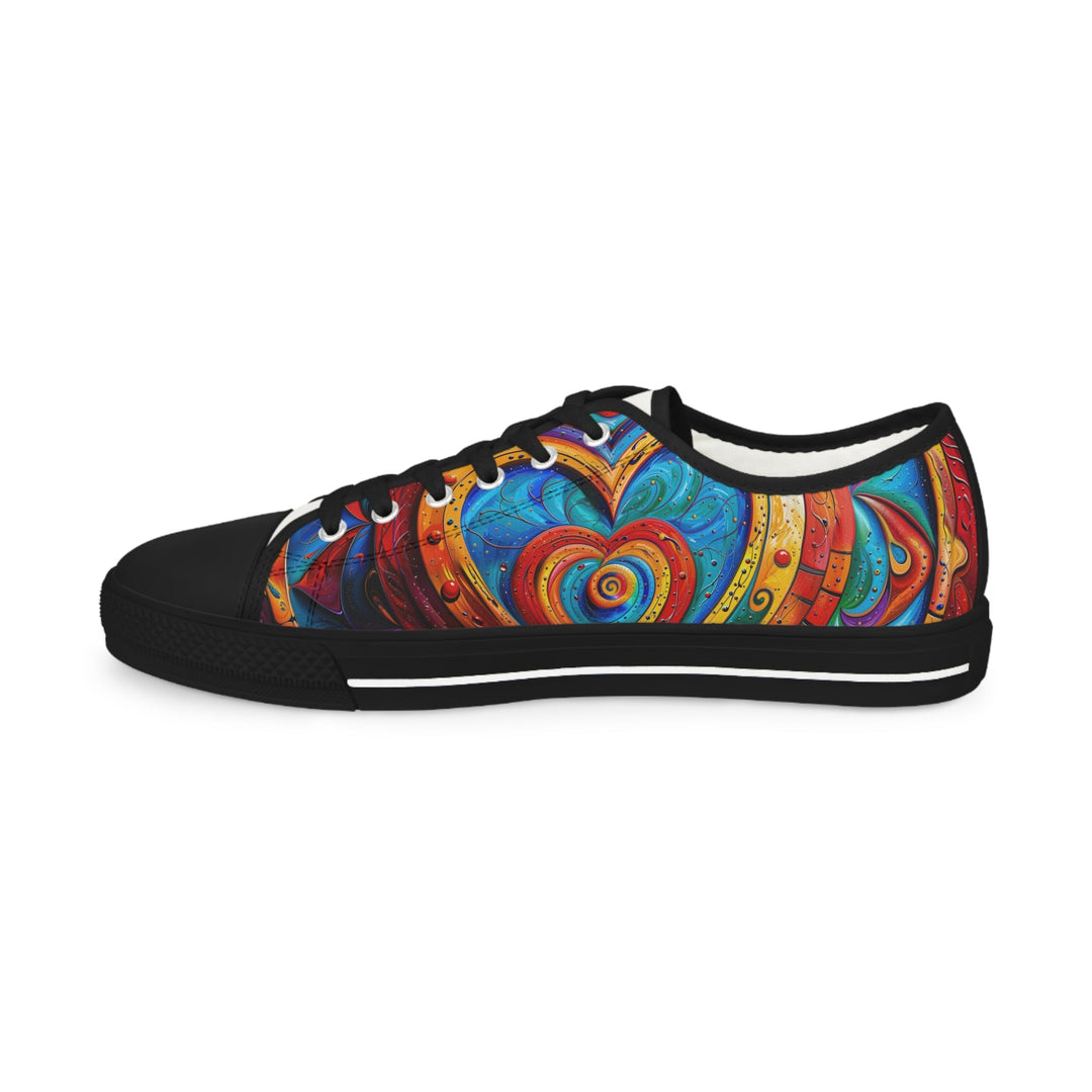 Vibrant Love Spiral - Men's Lowtop Sneakers - Shoes - g(0D·IO) - US 5 - Black sole -