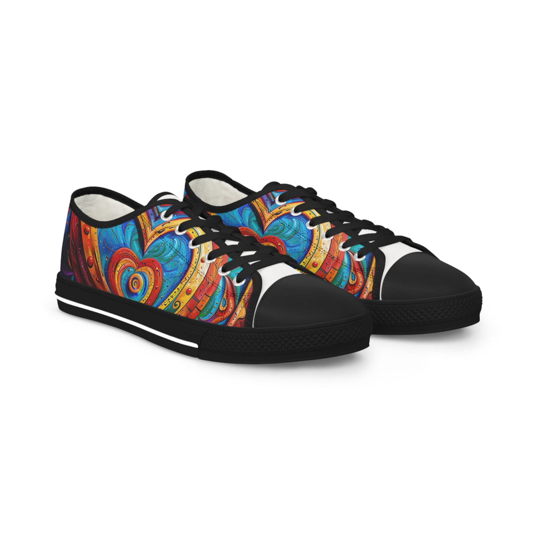 Vibrant Love Spiral - Men's Lowtop Sneakers - Shoes - g(0D·IO) - US 5 - Black sole -