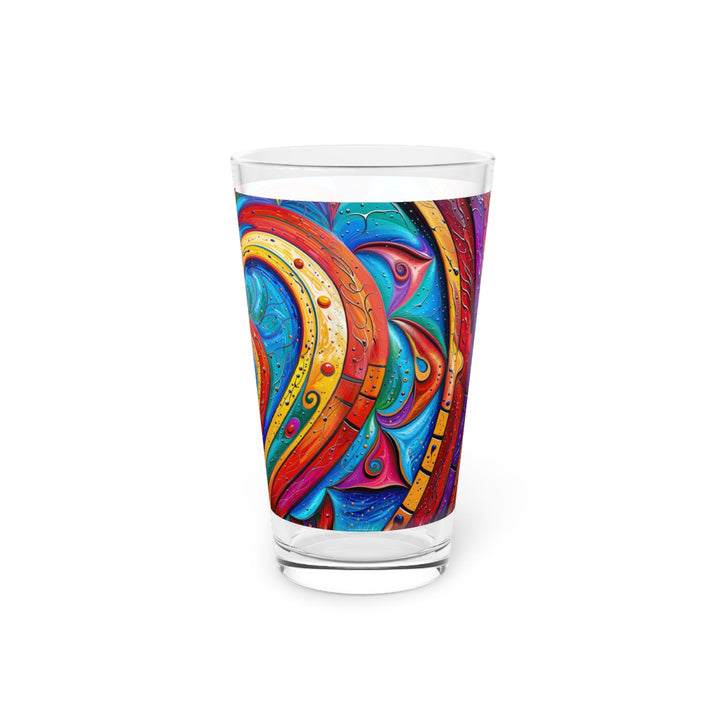 Vibrant Love Spiral - Pint Glass - Mug - g(0D·IO) - 16oz - -
