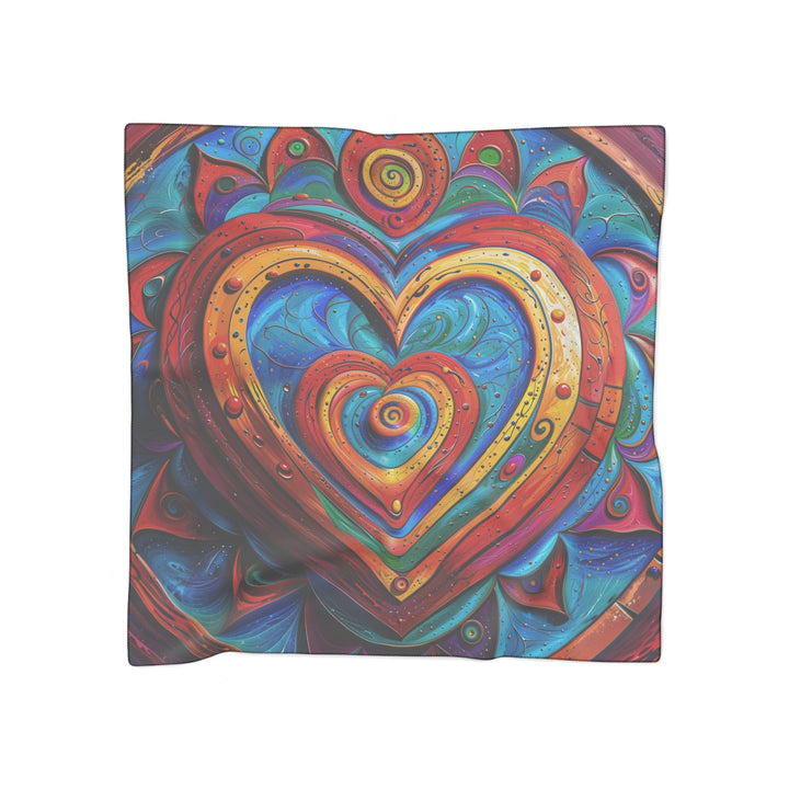 Vibrant Love Spiral - Poly Scarf - Accessories - g(0D·IO) - Poly voile - 50" × 50" -