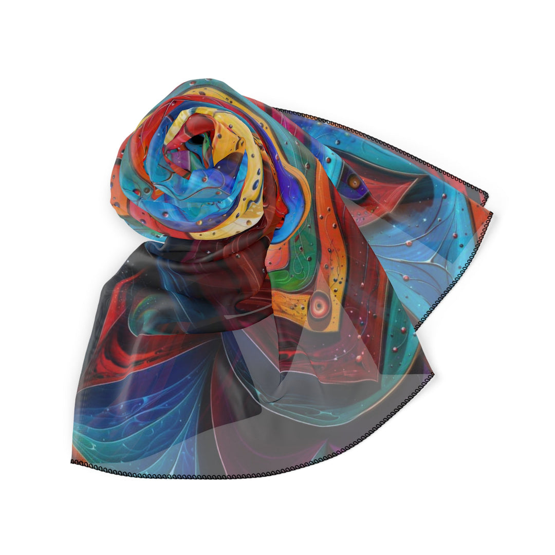 Vibrant Love Spiral - Poly Scarf - Accessories - g(0D·IO) - Poly chiffon - 50" × 50" -